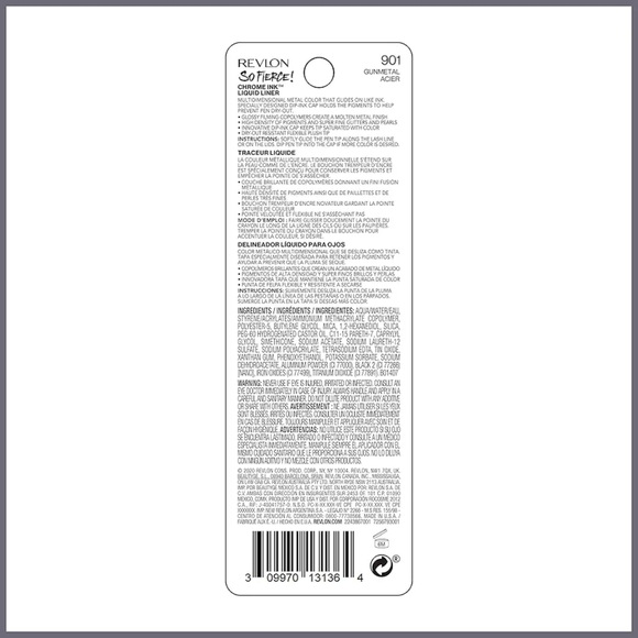 RevlonSo Fierce! Chrome Ink Liquid Eyeliner, Longlasting Bold Metallic Pen Liner - Picture 2 of 8